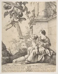 Jungfru och barn med änglar, 1639.