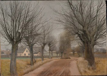 En väg nära Vinderød, Själland, 1898.