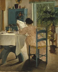 På frukost