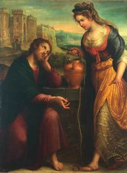 Kristus och den samariska kvinnan, 1607