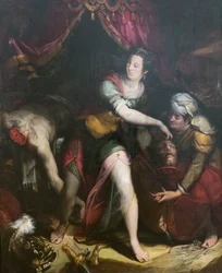 Judith och Holofernes, Lavinia Fontana (olja på duk)