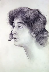 Porträtt av Miss James