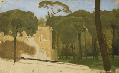 Pinjeträd i en romersk park, 1876