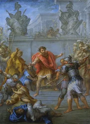Kejsar Claudius hindrar dödandet av sina angripare