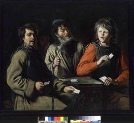 Kortspelare (olja på duk)