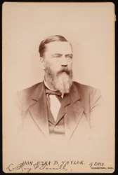 Porträtt av Ezra Booth Taylor 1823-1912, före 1896.