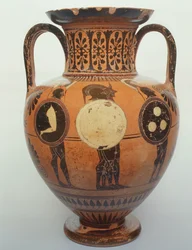 Svartfigur amfora, 515-490 f.Kr. (keramik)