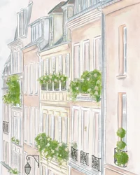 Paris byggnader, ca 2023 (akvarell)