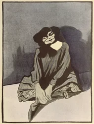Karikatyr av Colette, från 