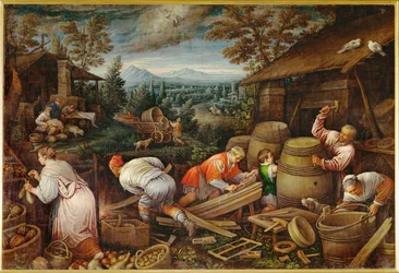 August (målning på duk)