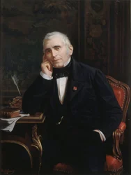 Porträtt av dramatikern och librettisten Eugène Scribe 1791-1861, 1863.