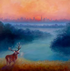 Tidig morgon, Richmond Park, 2023