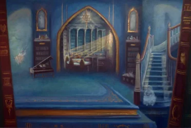 Enchanted Library, 2024 (olja på duk)