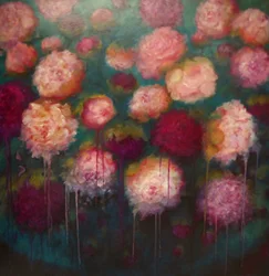 Peony Roses, 2024 (olja på duk)