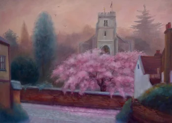 St Marys Spring, 2019, (olja på linne)