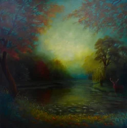 Sylvan Glade, 2024 (olja på duk)
