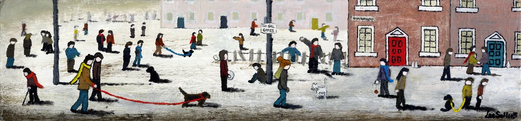 Out and About, 2015, (Akryl och bläck på trä)