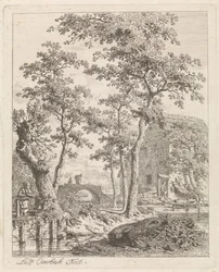 Gård på vattnet Landskap med figurer (serietitel)