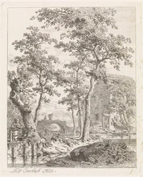 Gård på vattnet Landskap med figurer (serietitel)