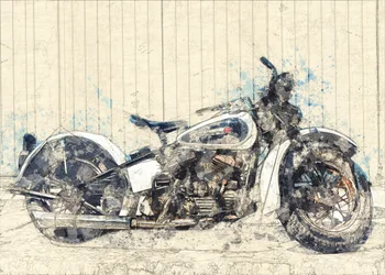 Klassisk motorcykelkonst
