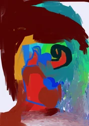 Livfull abstrakt figur