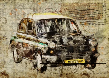 Vintage-taxi från Indien