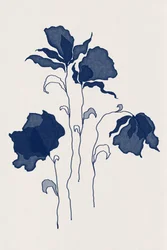 Mörkblå blommor