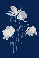 Eteriska vita blommor