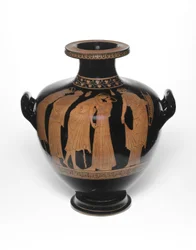 Hydria, eller vattenburk, 460-450 f.Kr