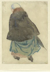 löpande kvinna