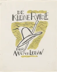 Design för en bindning för: Aart van der Leeuw, Den lille Rudolf, 1930