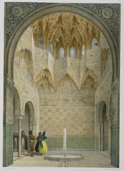 Abencerragernas sal, Alhambra, Granada, 1853