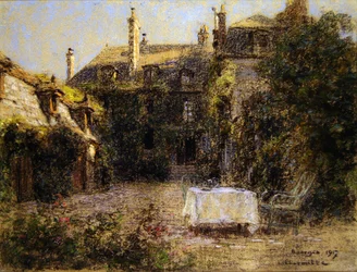 Konstnärens trädgård i Bourges (pastell)