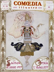 Ballet Russes dansare av Bakst, ko.” Illustrerad Comoedia””