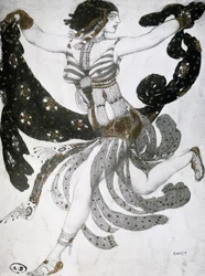 Cleopatra, balettkostymdesign, 1909