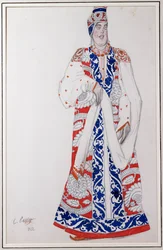 Kostymdesign för "Moskwa", 1922