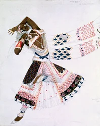 Kostymdesign från The Blue God, 1911