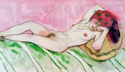 Design för Red Sultana, ca 1920 (gouache på papper)