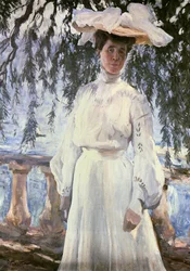Liubov Gritsenko-Bakst, konstnärens hustru (målning på duk)