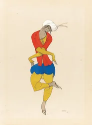 Maria Kuznetsova, kostymdesign för "L"Adoration", 1922