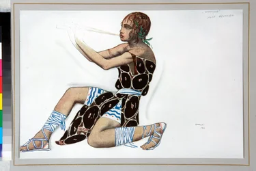 ""Narcisse"" Kostym designad av Leon Bakst (1866-1924) för baletten ""Narcisse"" av Nicolas Tcherepnine (1873-1945)