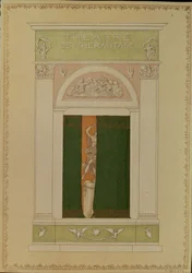 Playbill-omslag för samtida balett, 1902