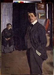 Porträtt av Sergius av Dyaghilev