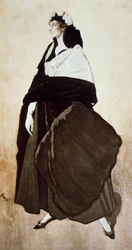 Porträtt av balettdansösen och beskyddaren Ida Rubinstein, 1921