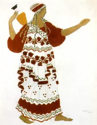 En faunas eftermiddag av Claude Debussy, kostym av Léon Bakst