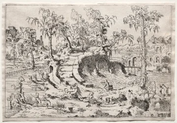 Landskap med Putti, ca. 1550.