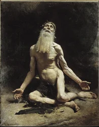 Job - målning av Léon Bonnat (1833-1922)