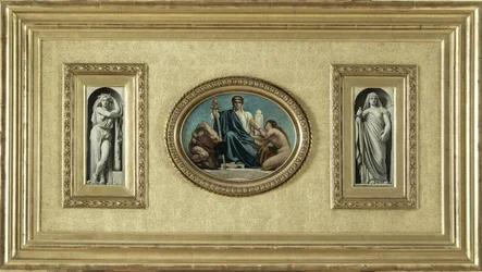 Skiss till Palais de Justice de Paris: La Force, ca 1873 (olja på duk)