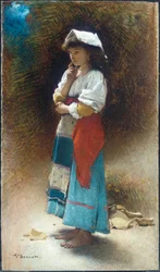 The Broken Pitcher (olja på duk)