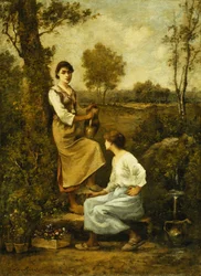Vid brunnen,